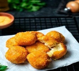  ALBÓNDIGAS DE POLLO RELLENAS DE QUESO