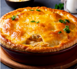 PASTEL DE POLLO CON QUESO