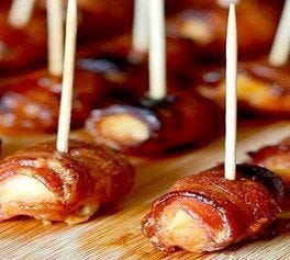 ROLLITOS DE POLLO Y PANCETA AGRIDULCE