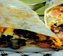 WRAPS DE POLLO Y VEGETALES