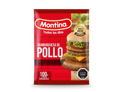 Hamburguesa de Pollo 100 gr, 36 Und.