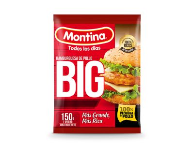 Hamburguesa Big de Pollo 150 grs, 16 Und.